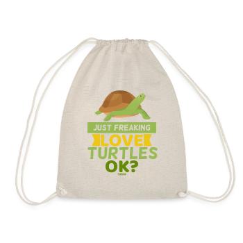 turtle - Drawstring Bag - nature - Front
