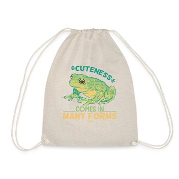süßer Frosch Kinder Kröte - Turnbeutel - Natur - Vorne