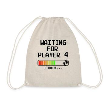 Second time Dad Mom Father Mother Second Child - Drawstring Bag - nature - Front