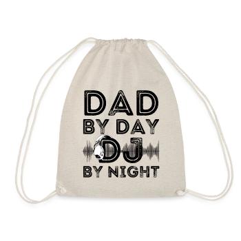 Dad By Day DJ By Night - Drawstring Bag - nature - Front