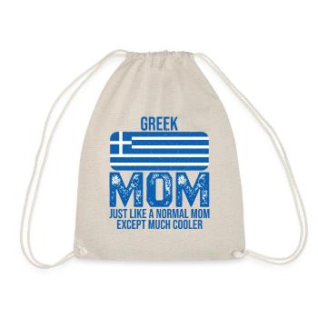 Greek Mom drapeau grec pour la fête des Mères - Sac de sport léger - nature - Devant