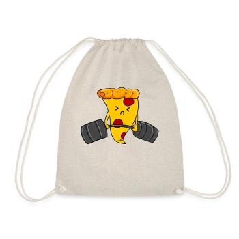 Sport Salami Pizza Liebe - Turnbeutel - Natur - Vorne
