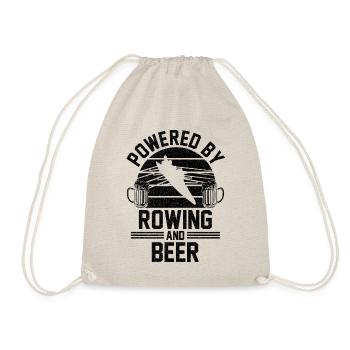 Rowing beer rowing boat gift - Drawstring Bag - nature - Front