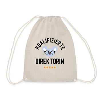 Koalifizierte Direktorin Geschenk Lustig - Turnbeutel - Natur - Vorne