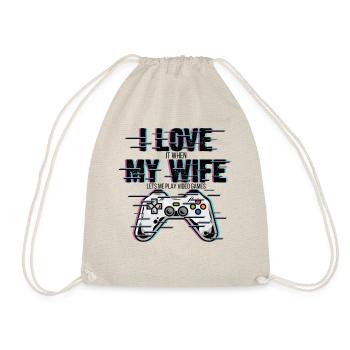 Gamer Husband - Turnbeutel - Natur - Vorne