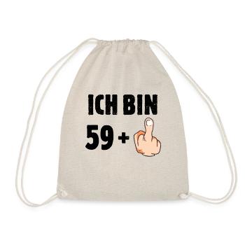 Ich bin 59 plus eins - Turnbeutel - Natur - Vorne