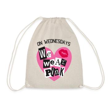 On Wednesdays We Wear Pink Burn Book Font - Sac de sport léger - nature - Devant