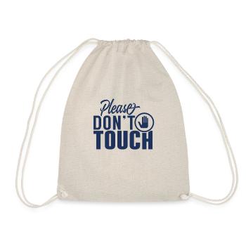 S’il vous plaît ne pas toucher les mains - Sac de sport léger - nature - Devant