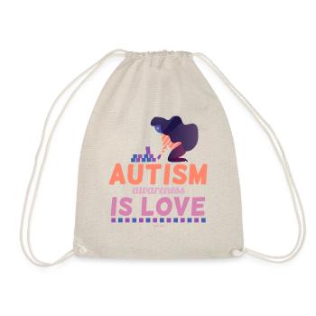 Autism Awareness Is Love - Turnbeutel - Natur - Vorne