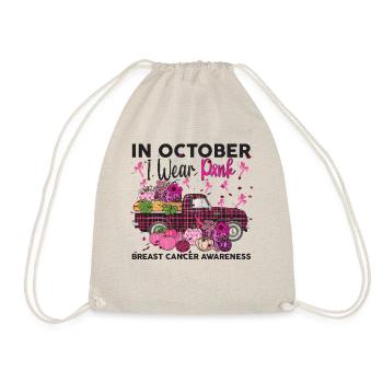 Dans October I Wear Pink Breast Cancer Awareness - Sac de sport léger - nature - Devant