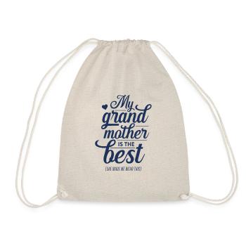 Meine Großmutter ist die Beste Großmama Oma Omi - Turnbeutel - Natur - Vorne