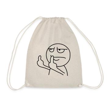 Doigts du milieu Baisez hors bande dessinée humor - Sac de sport léger - nature - Devant
