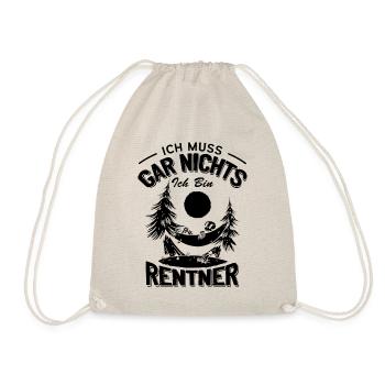 Humorvoller Großvater Spruch, Rentner Geschenk - Turnbeutel - Natur - Vorne