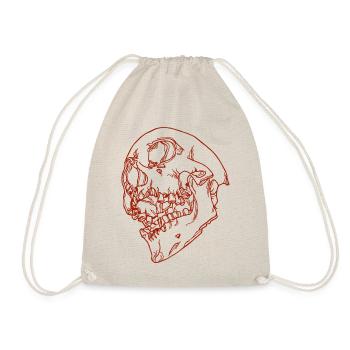 Totenkopf Schädel Skull Goth Halloween Heavy Metal - Drawstring Bag - nature - Front