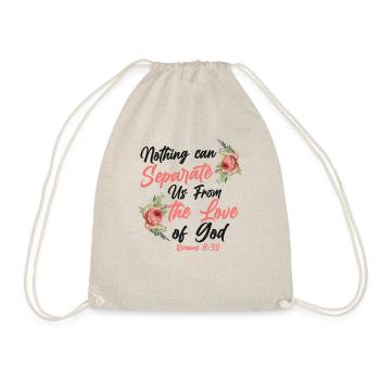 Christian Bible Verse Quote Rose - Turnbeutel - Natur - Vorne