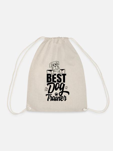 Bester Hundetrainer Spruch Hundeschule Hundeführer - Turnbeutel - Natur