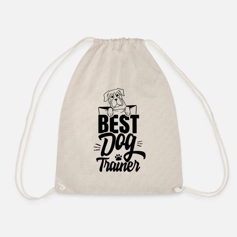 Bester Hundetrainer Spruch Hundeschule Hundeführer - Turnbeutel - Natur