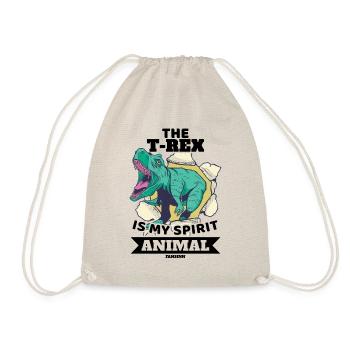 The T-Rex Is My Spirit Animal - Drawstring Bag - nature - Front
