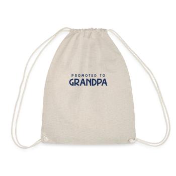 Promoted to Grandpa Opi Grandfather Grandpa - Drawstring Bag - nature - Front