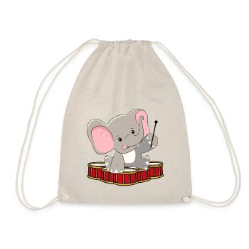 Xmas Baby Play Drum Noise Screaming Drum - Drawstring Bag - nature - Front