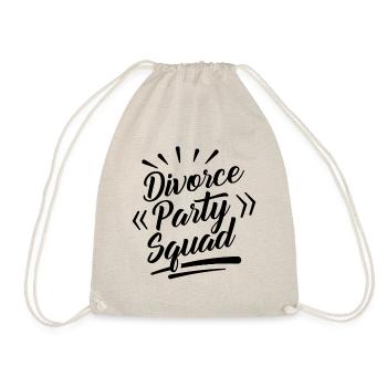 Divorce Party Squad Ex-wife Exmann Separation - Drawstring Bag - nature - Front