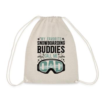 Snowboarding Snowboard Dad My - Turnbeutel - Natur - Vorne