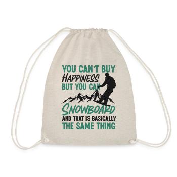 Snowboarding Snowboard You Can'T - Drawstring Bag - nature - Front