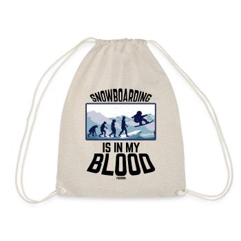 Le snowboard est dans mon sang - Sac de sport léger - nature - Devant