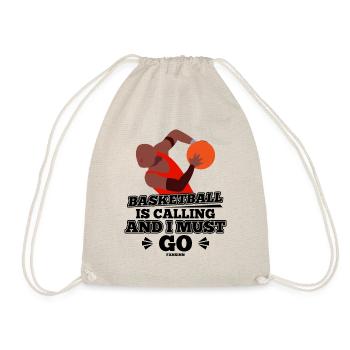Basketball Is Calling And I Must Go - Drawstring Bag - nature - Front