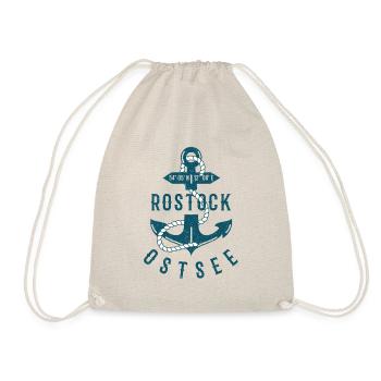 Rostock Hansestadt Ostsee Anker Moin Norddeutsch - Turnbeutel - Natur - Vorne