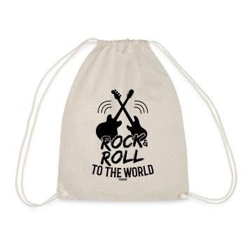 Rock And Roll Guitar String Music - Drawstring Bag - nature - Front