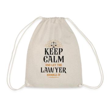 Young Lawyer Attorney Law Keep - Turnbeutel - Natur - Vorne