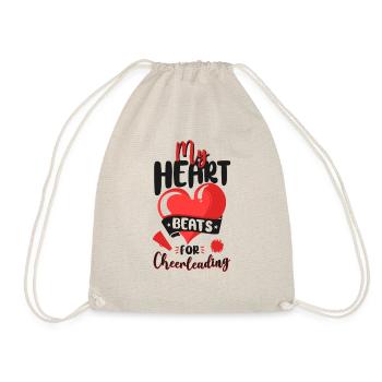 Cheer Cheerleading Heart My Heart - Turnbeutel - Natur - Vorne