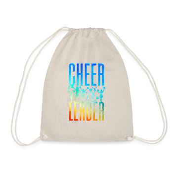 Cheer Cheerleading Watercolor - Turnbeutel - Natur - Vorne