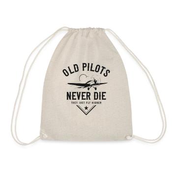 Airplane Pilot Retirement Vintage - Drawstring Bag - nature - Front