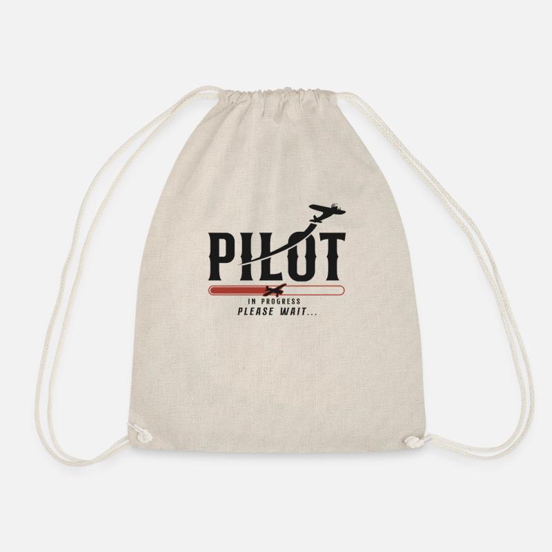 Airplane Pilot Future Pilot - Turnbeutel - Natur