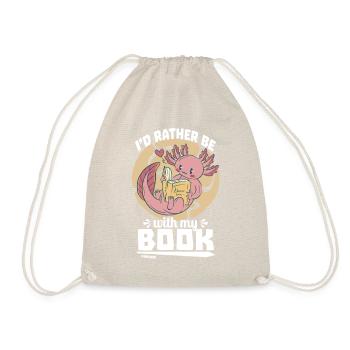 Je préfère être avec mon livre - Sac de sport léger - nature - Devant