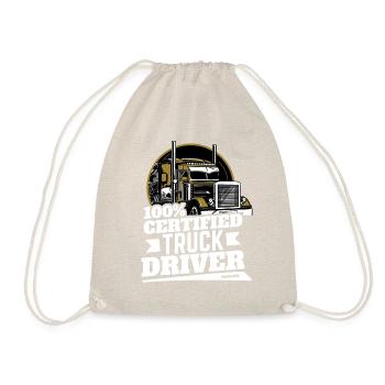 100% Certified Truck Driver - Turnbeutel - Natur - Vorne