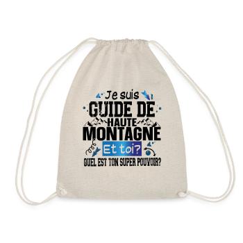 Guide Haute Montagne Super Pouvoir Cadeau Humour - Sac de sport léger - nature - Devant