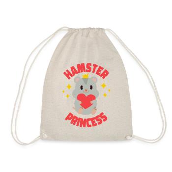 Cute Hamster Hamster Princess - Drawstring Bag - nature - Front