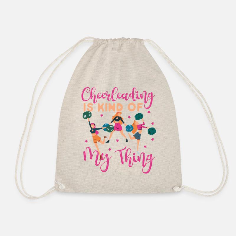 Cheer Cheerleading Cheerleading Is - Drawstring Bag - nature