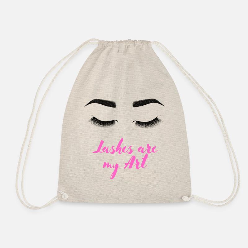 Wimpern Lash Extensions Wimpernfee Spruch Geschenk - Turnbeutel - Natur