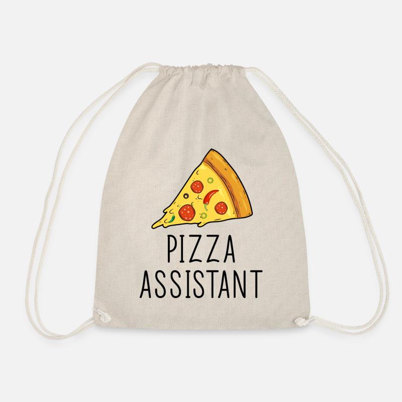 Pizza Assistant Matching Dad and Baby - Turnbeutel - Natur