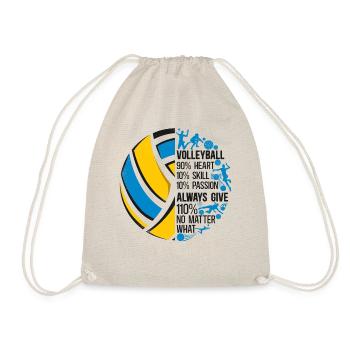 Joueur de volleyball Équipe Vintage - Sac de sport léger - nature - Devant
