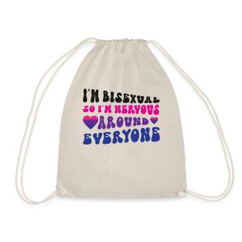 Bisexual Bi Pride Flag I'M - Turnbeutel - Natur - Vorne