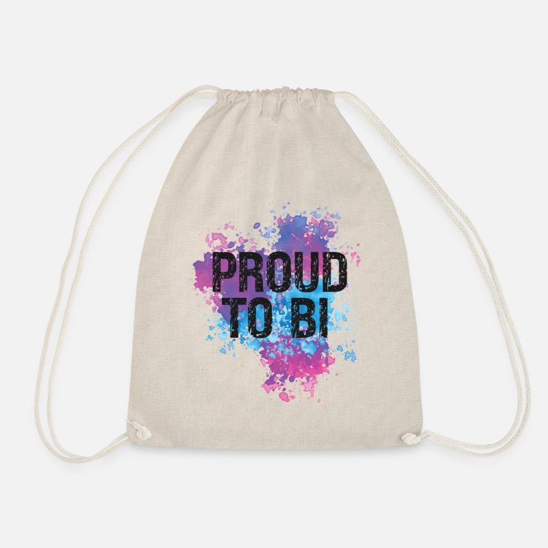 Bisexual Bi Pride Flag Watercolor - Turnbeutel - Natur