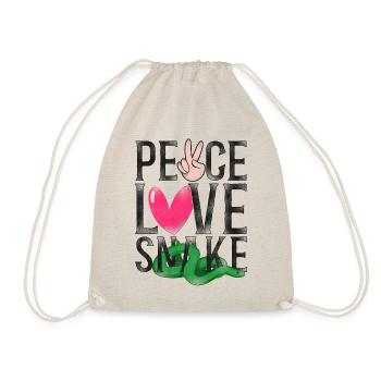 Serpent Serpent Fille Vintage Paix - Sac de sport léger - nature - Devant