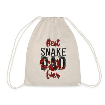 Snake Serpent Dad Father Vintage - Drawstring Bag - nature - Front