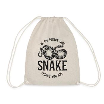 Snake Serpent Vintage Be The - Turnbeutel - Natur - Vorne