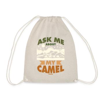 Posez-moi des questions sur mon chameau - Sac de sport léger - nature - Devant